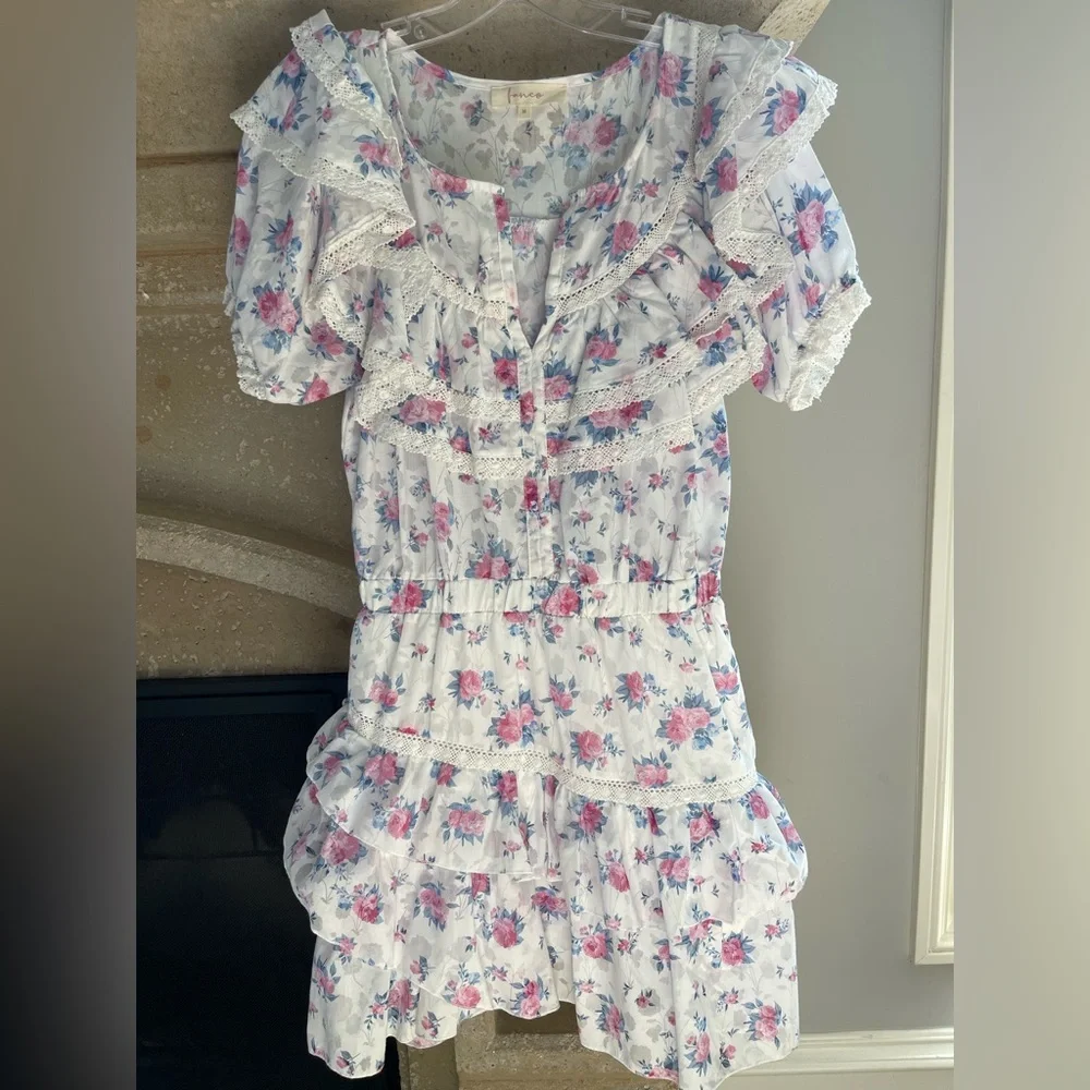 Floral Ruffle Dress - Picture 1 of 8